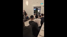 Unique wedding entrance with drifting toy cars in Sydney, Australia