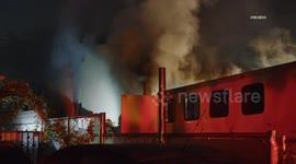 US, Los Angeles: Norwalk House Fire Multiple Cats Rescued