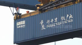 Germany: 100,000th China-Europe freight train trip reaches Germany's Duisburg