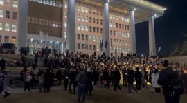 South Korea: Protest Outside National Assembly Demanding President Resigns