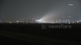 US, Los Angeles: Westchester Qantas Airlines Makes Emergency Landing At LAX