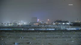 US, Los Angeles: Downtown Los Angeles Fog Begins To Set In The City