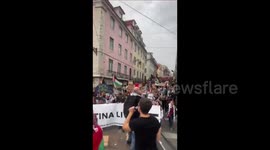 Portugal: Activists take to the streets of Lisbon to support Palestine