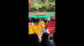 Lion dancer steals baby girl in stroller