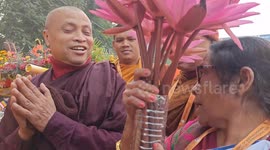 Buddhist monks from 37 countries join procession in India