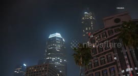 US, Los Angeles: Downtown Los Angeles Fog
