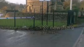 Two dead after horror car crash in graveyard