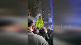 US: Rockefeller Center Christmas Tree Lighting Kicks Off the Holiday Season in New York