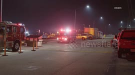 US, Los Angeles: Long Beach Search For Missing Off Duty LAFD Firefighter Diving With Friends