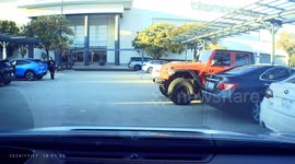 Woman fails in attempt to save parking spot by standing in it