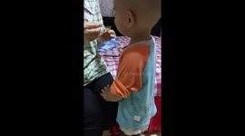 Kid’s funny reaction to sour candy in Hebei, China
