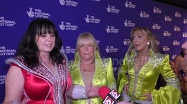 Exclusive interview with Coleen Nolan and Linda Robson of Loose Women and Mazz Murray of Mamma Mia Here We Go Again at The National Lottery's Big Bash