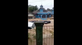 A terrible flash flood hit Sukabumi district in Indonesia, hundreds of residents' houses were badly damaged, three residents died and six other people disappeared