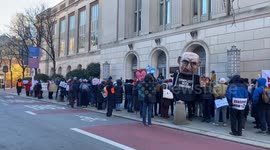 Protest outside John Fetterman’s Office at the US Customs House