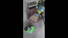 Satisfying way yellow gunpowder is added to firecrackers