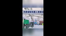Construction robot competition held in China's Chongqing