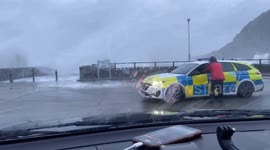 Compilation Video of huge waves during Storm Darragh from inside the red warned zone in North Devon after a night of violent damaging winds.