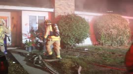 US, Bakersfield: Bakersfield Attic Fire Destroys House