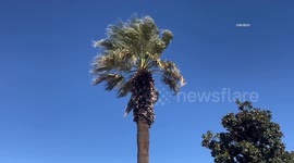 US, Los Angeles: San Bernardino Santa Ana Winds Enter Inland Empire Throughout Weekend