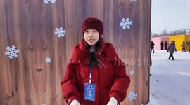 Ice collecting festival held in China's Harbin