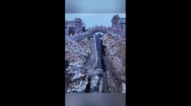 Snow-covered Mount Fanjing in China's Guizhou