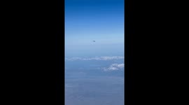 Strange Flying Blur Spotted Through Airplane Window
