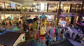 Christmas show Blitzen's bar at westfield century city in Santa Monica California