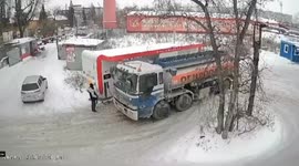 Explosion at petrol station in Iskitim, Russia, injures two people