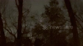 Two Drone UAPs With Red and Green Flashing Lights Flying Over Bergen County, New Jersey on December 8th, 2024