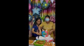 Gender reveal hazards! Party food gets covered in confetti