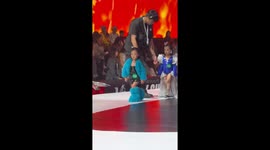 Sassy little girl shows off her catwalk skills