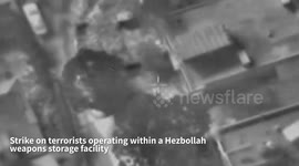 Lebanon: The IAF struck Hezbollah terrorists operating within a weapons storage facility in southern Lebanon