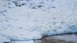 Cornwall coast bombarded by sea foam as Storm Darragh wreaks havoc
