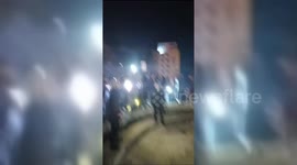 Syria: Residents of Homs celebrated the city's liberation by gathering at the statue of Hafez al-Assad