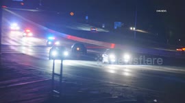 US, Los Angeles: Santa Clarita CHP Pursuit of Possible Armed Robbery Suspects