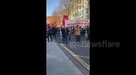Ireland: Irish people have demonstrated to demand that their government stop trying to facilitate arms shipments to Israel