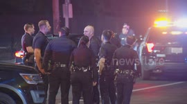 US, Los Angeles: South Park Motorcyclist Hit By Pursuit Suspect