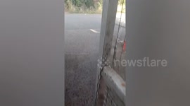 Ash and rocks rain into homes after Kanlaon Volcano eruption