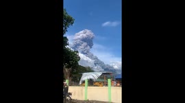 Kanlaon Volcano eruption forces residents to evacuate in the Philippines