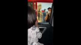 Toddler sings pop song to fast food chain drive-thru staff