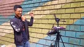 Indonesian TikTok stars flock to street in order to perform karaoke livestreams