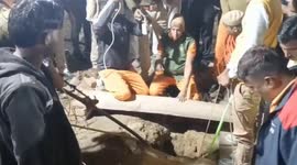 Rescue teams battle to save boy, 5, stuck in 150ft deep well in India