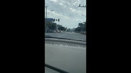 Accident captured on dash cam in Sichuan, China