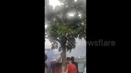 Indonesia: Fire Rips Through Populated Residential Area In Central Jakarta
