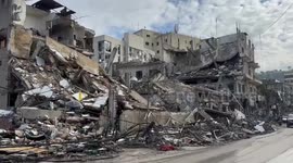 Lebanon: Destruction in the streets of Nabatieh