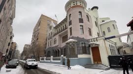 Syrian opposition flag installed on country's embassy building in Moscow