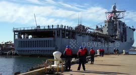 USS Oak Hill warship welcomed back to Virginia Beach