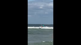 Dive Boat Nearly Capsizes In Rough Waves