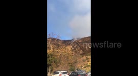 US: Franklin Fire Spreads Rapidly In Malibu, California 3