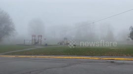 US: Dense Fog Forms Over Lexington Metro Area, KY